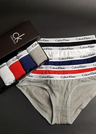 Женские слипы calvin klein 5 шт.7 фото