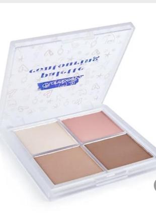 Новая палетка для контуринга лица glambee pallete contouring1 фото