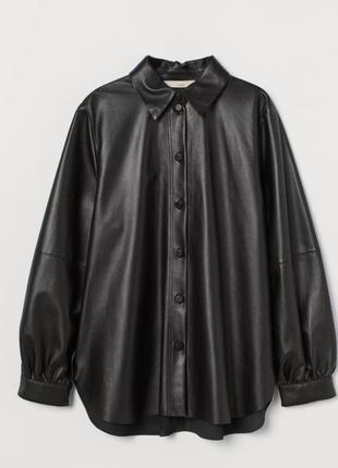Сорочка шкіряна100% шкіра  h&m