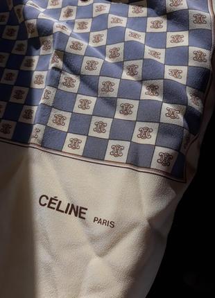 Celine шелк шаль made in france