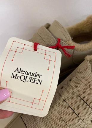 Шкіряні зимові кеди alexander mcqueen7 фото