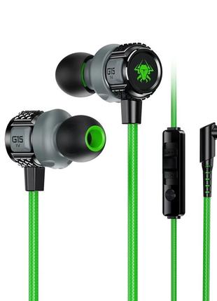 Дротові ігрові навушники з мікрофоном для пк і телефона plextone g15