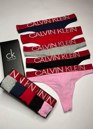 Женские слипы calvin klein 5 шт.6 фото