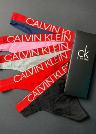 Женские слипы calvin klein 5 шт.8 фото