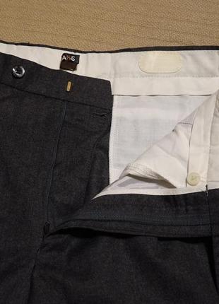 Благородные формальные свободные чисто шерстяные брюки цвета маренго daks london великобритания 30 р3 фото
