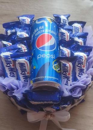 Тортик с milky way тп pepsi