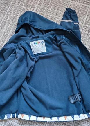 Куртка-дощовик на флісі3 фото