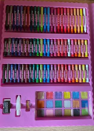 Набор для творчества чемодан для рисования юный художник 208 предметов