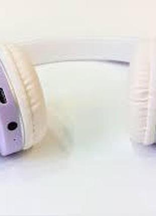 Бездротові навушники  bluetooth cat ear vzv-23m з котячими вушками бузкові5 фото