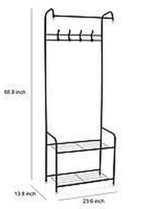 Половий вішак для одягу металевий corridor rack