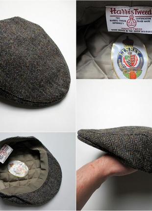 Кепка harris tweed x lenney - wool flat cap