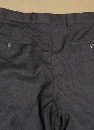 Благородные формальные свободные чисто шерстяные брюки цвета маренго daks london великобритания 30 р7 фото