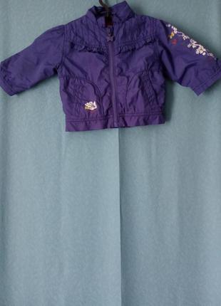 Куртка ветровка на подкладке для девочки s.oliver 3-6m/681 фото