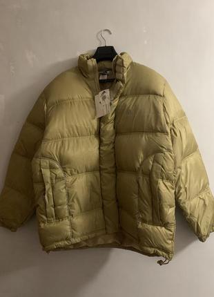 Пуховик куртка adidas originals jacket puffer 682601 premium beige.1 фото