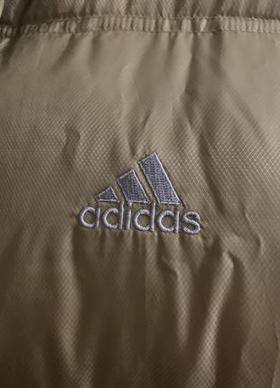 Пуховик куртка adidas originals jacket puffer 682601 premium beige.3 фото