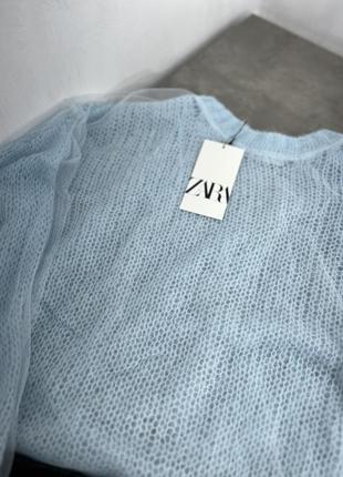 Свитер паутинка органза от zara3 фото