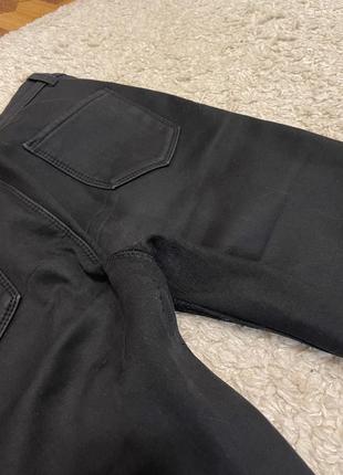 Черные теплые джинсы на флисе american apparel5 фото