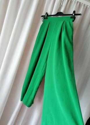 Яскраві штани насиченого зеленого кольору свіжої трави кюлоти матеріал жатка розмір підійде на xxs-3 фото