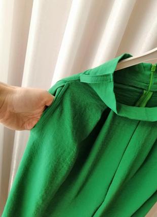 Яскраві штани насиченого зеленого кольору свіжої трави кюлоти матеріал жатка розмір підійде на xxs-6 фото