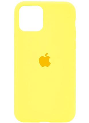 Чехол full silicone case для iphone 11 yellow (силиконовый чехол желтый силикон кейс на айфон 11)