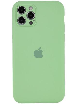 Чехол silicone case full camera protective (aa) для apple iphone 11 pro max green