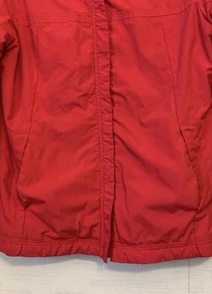 Красная куртка парка на флисе5 фото
