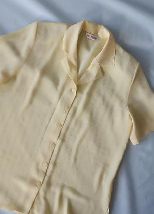 Жовта  подовжена блузка р.146 фото