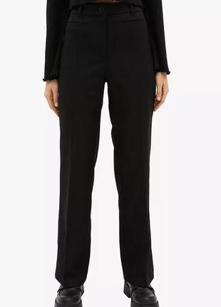 Monki structured high waist trousers прямые классические брюки брюки3 фото