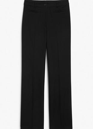 Monki structured high waist trousers прямые классические брюки брюки4 фото