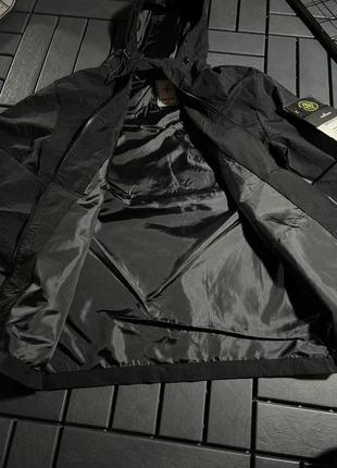 Куртка чоловіча stone island вітровка весняна осіння штормівка стон айленд весна осінь сіра4 фото