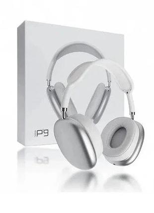 Бездротові bluetooth-навушники p9 stereo білі