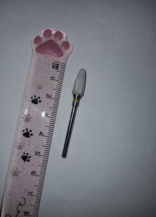 Фреза керамическая желтая снятия гель-лака  кукуруза