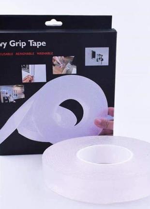 Многоразовая сверхсильная клейкая лента ivy grip tape 5м