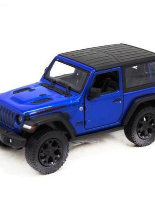 Машинка kinsmart "jeep wrangler" (синий)1 фото