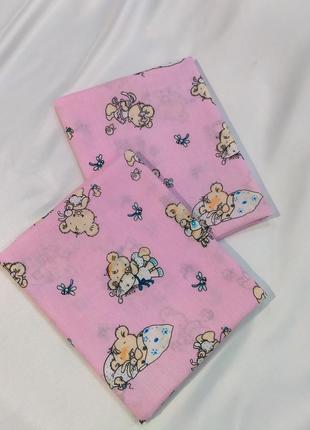 Хлопковые пеленки для новорожденных, бязевые пеленки, размер 90*120 (арт.5878)