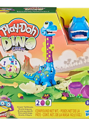 Набор для творчества с пластилином play-doh плей до большой динозавр бронто от hasbro оригинал