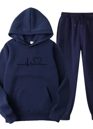 Спортивный костюм утепленный ( худи+штаны)3 фото