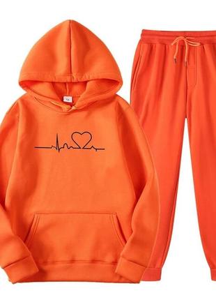 Спортивный костюм утепленный ( худи+штаны)4 фото