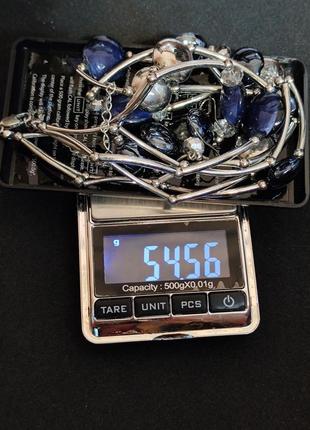 Комплект marks spencer m&s - намисто буси кольє та сережки - метал та скло - 225 - 38-46см кольє - 4