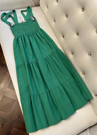 Зеленое платье1 фото
