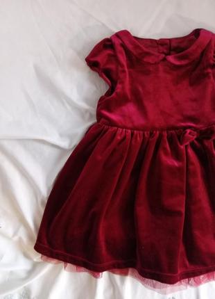 Сукня на день народження/сукня на свято/бархатна сукня на дівчинку 2 роки