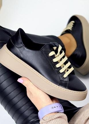 Кожаные кеды