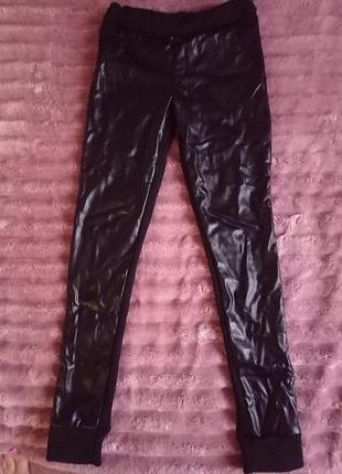 Лосинки на дівчинку! спереді кожа а ззаду трикотаж, всередині з утепленням