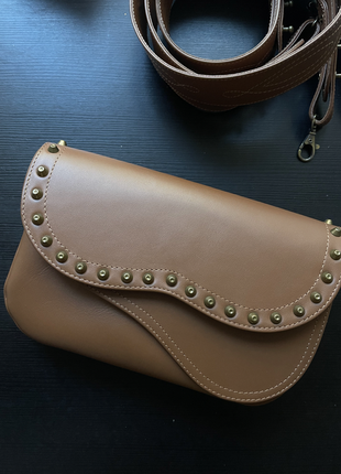 Сумка шкіряна saddle bag kachorovska