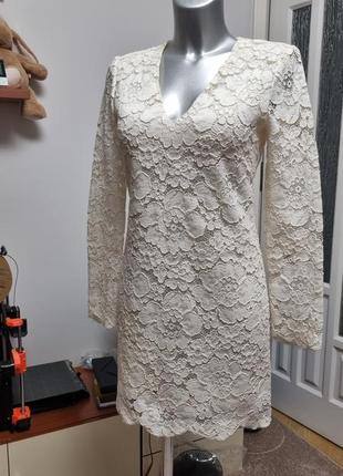 Мереживне плаття брендове #айворі #tara jarmon#38 розмір