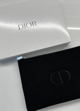 Чорна брендова косметичка dior