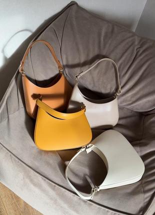 Сумка багет кожаная италия virginia conti