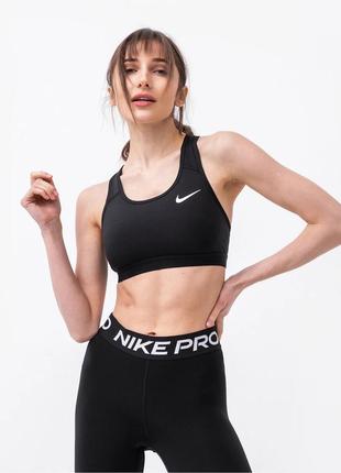 Спортивный топ бра nike swoosh band bra dri-fit