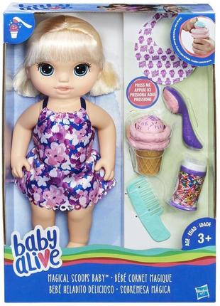 Лялька baby alive hasbro малятко з морозивом, 30 см (5010993380282)