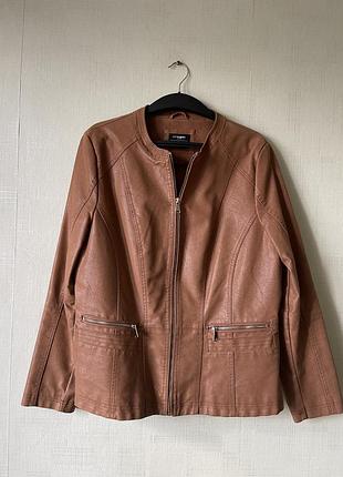 Весенняя курточка коричневая  ветровка кожанка lc waikiki zara